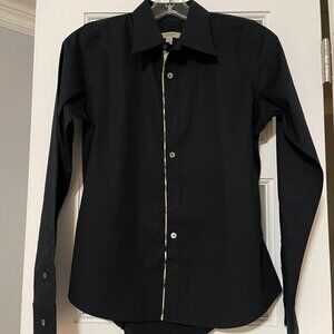 Burburry black button down dress shirt